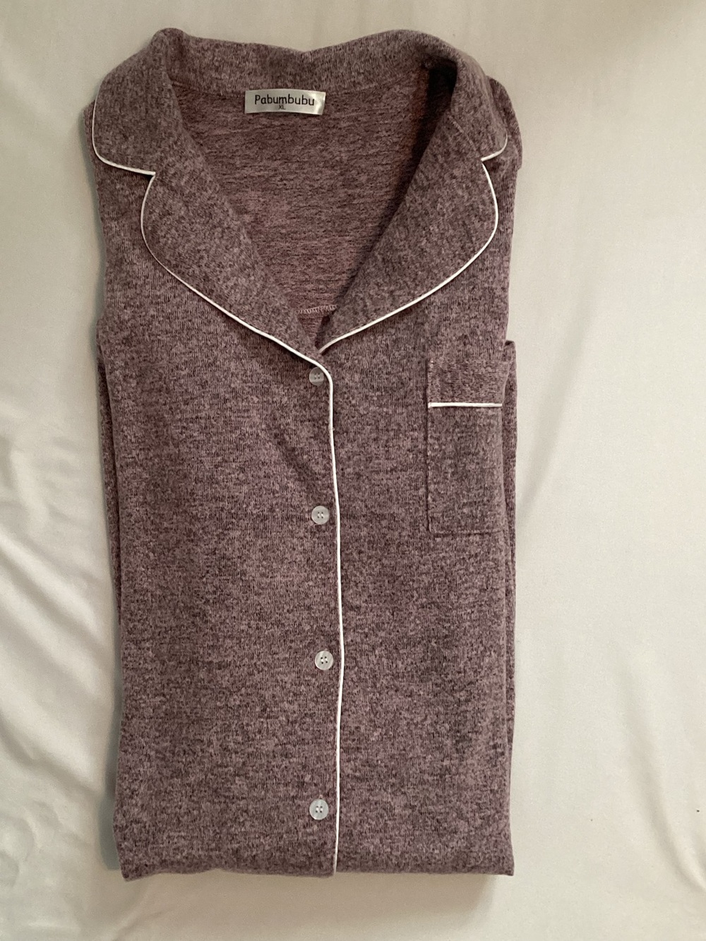 Pabumbubu Ladles Purple Heather Long Sleeve Nightshirt Sleep PJ Gown Size XL